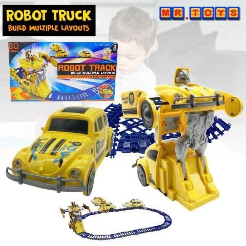 ROBOT TRACK TRANSFORMER CAR WITH SOUND AND LIGHT