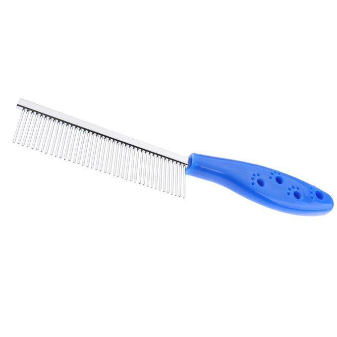 Metal Pin Brush Pet Dog Cat Hair Comb Pet Dematting Shedding Blue