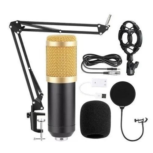 Bm 800 Professional Studio Audio Condenser Microphone -3.5mm Wired Microphone
