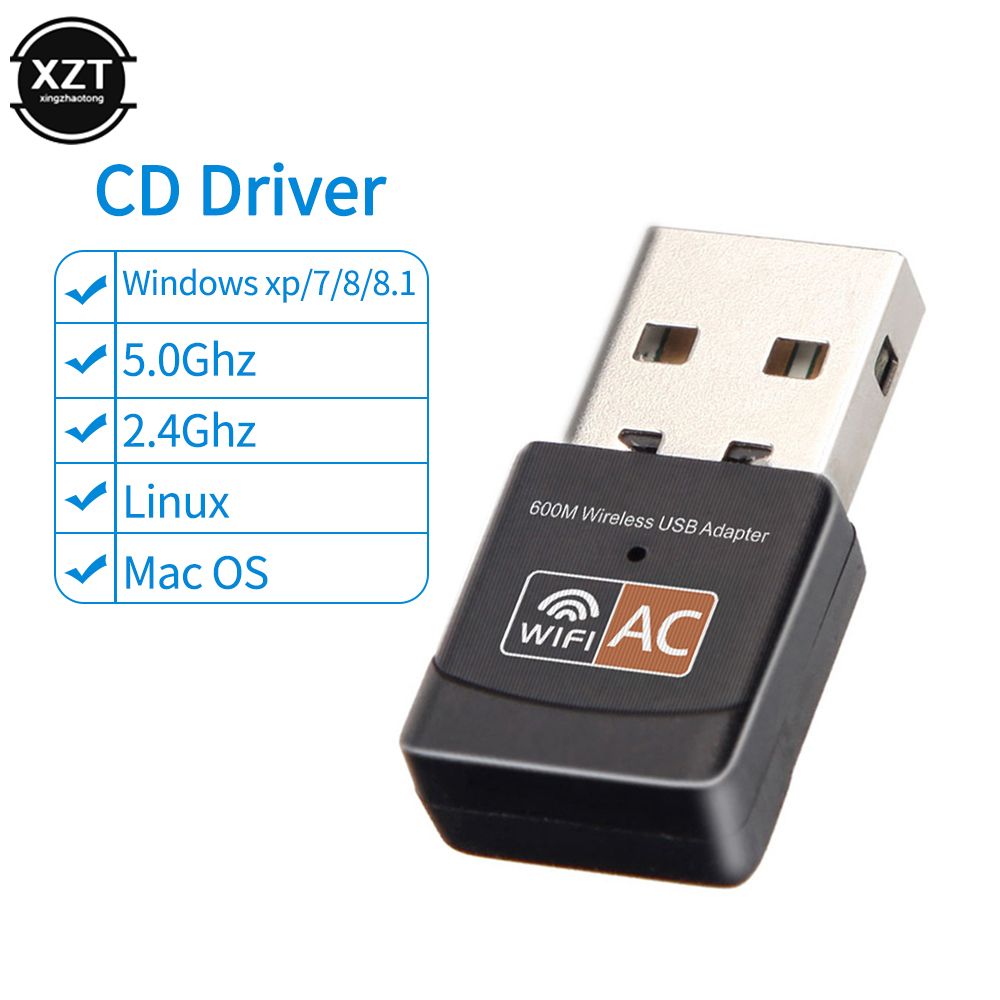 Wireless WiFi Adapter 5G 2.4G 600Mbps Mini USB Wifi Network