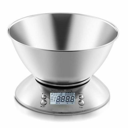 Precise Kitchen Digital LED Electronic Scale With Removable Bowl Kitchen Restaurant Food Weight Measuring Tool