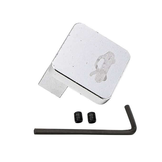 Hood Release Latch Handle Modified Parts Aluminium-Silver