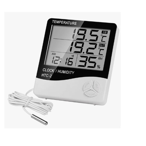 Thermometer Hygrometer Temperature And Humidity Alarm Clock With Sensor - GX - Htc-2