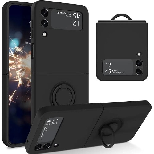 Silicon Case For Samsung Galaxy Z Flip 3 5g - Black