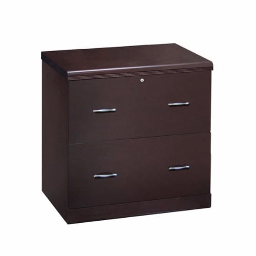 2-Drawer Espresso Lateral File Cabinet - Brown