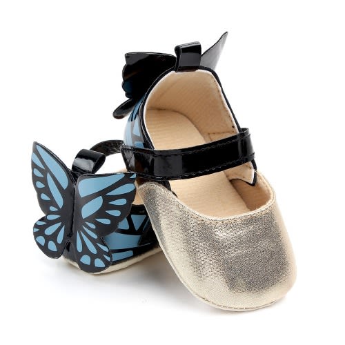 Butterfly Baby Girl Shoes- Gold