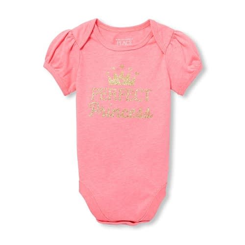 Perfect Princess Glitters Bodysuit -pink