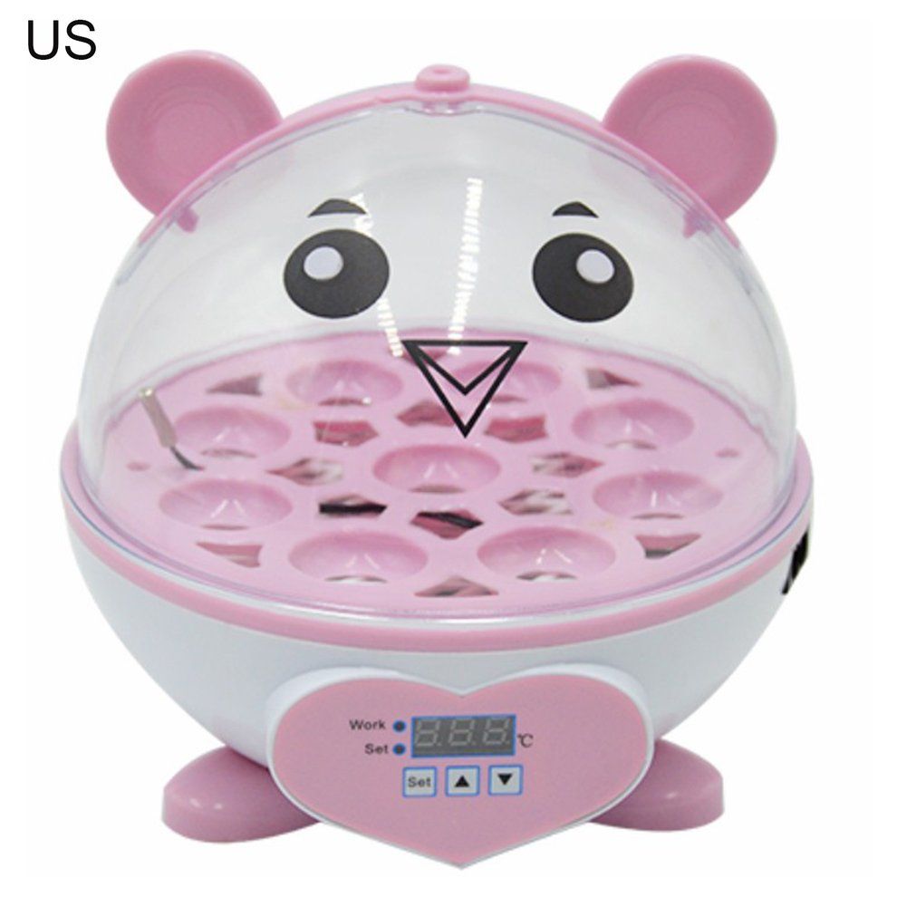 Mini 9 Eggs In Ubator In Ubation Brooder Manual Egg Turning Egg In Ubator-pink-US