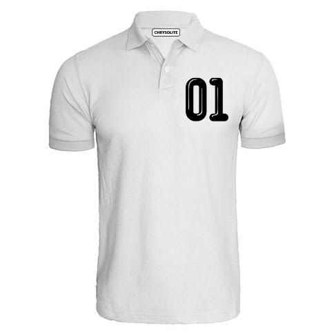 No. 1 Polo T-shirt - White