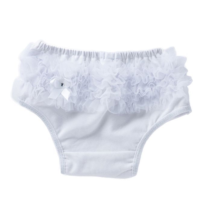 Baby Girls Shorts Pants Diaper Cover Bloomers  M M For 0-6Months White