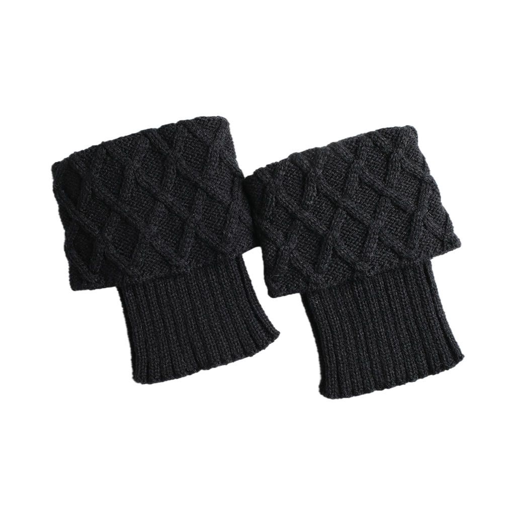Women Leg Warmers Breathable Protector Knit Warmers Black