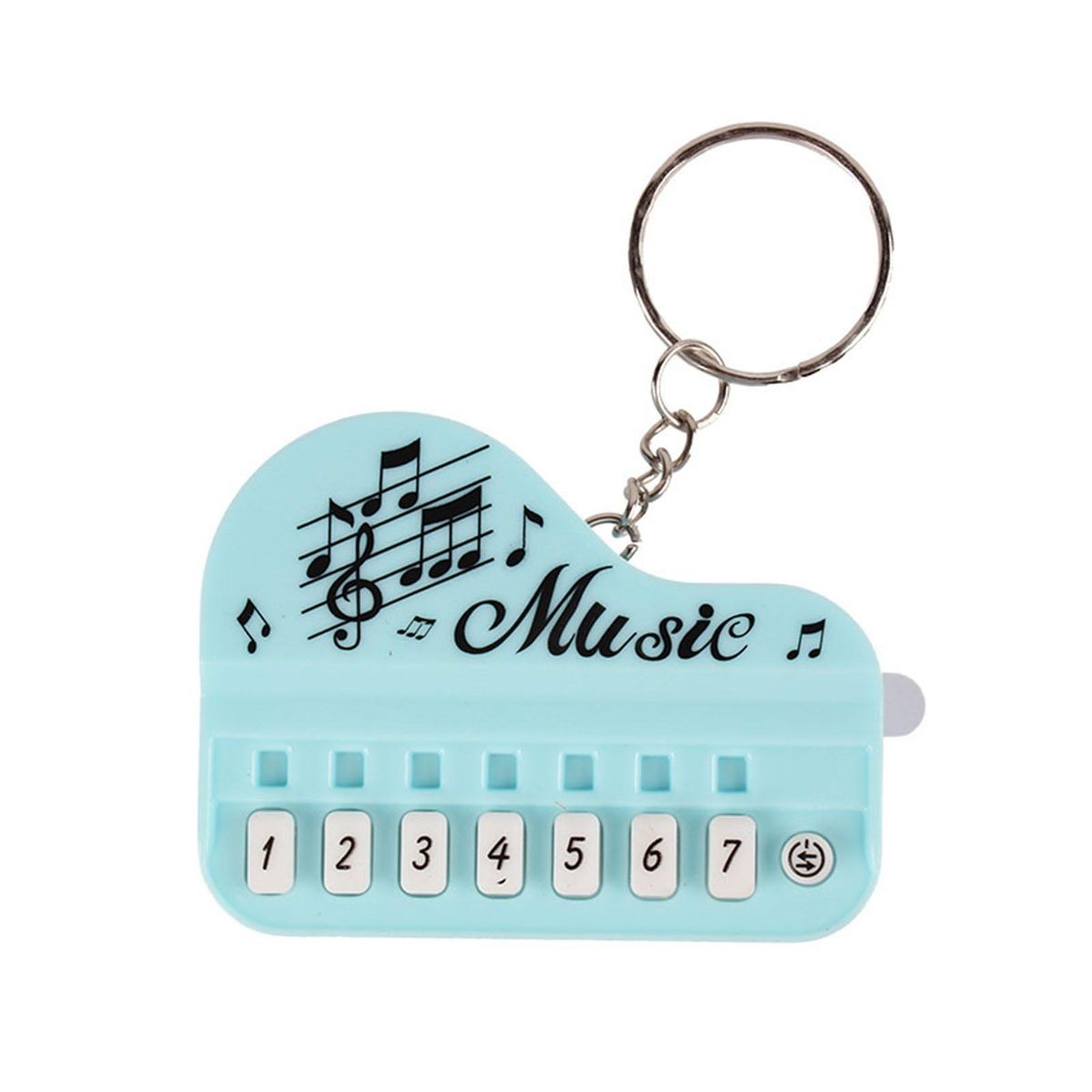 Light-up Keychain Pendant Melody Magic Keychain Mini Piano Pendant Blue