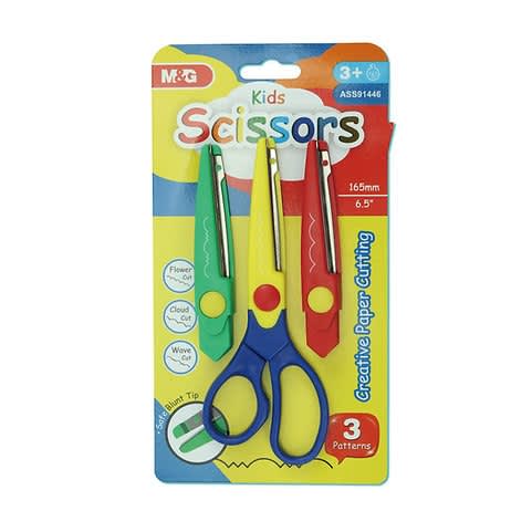 Kids Scissors With Metal Blade - 3 Attachable Cuts