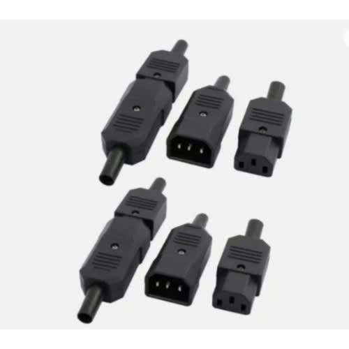 C14 Power Socket C13 Adapter Connector 10a 3terminals Panel Mount 1 Pair Power Adapter - 20pcs