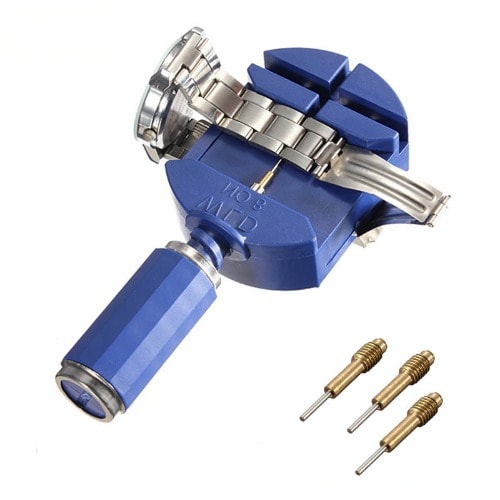 Wristwatch Strap Pin Remover & Adjuster Repair Tool - Blue