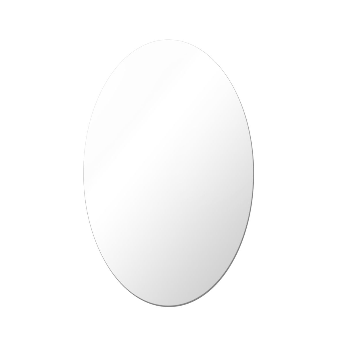 Mirror Wall Sticker Oval-shape Decorative Mirror Removable