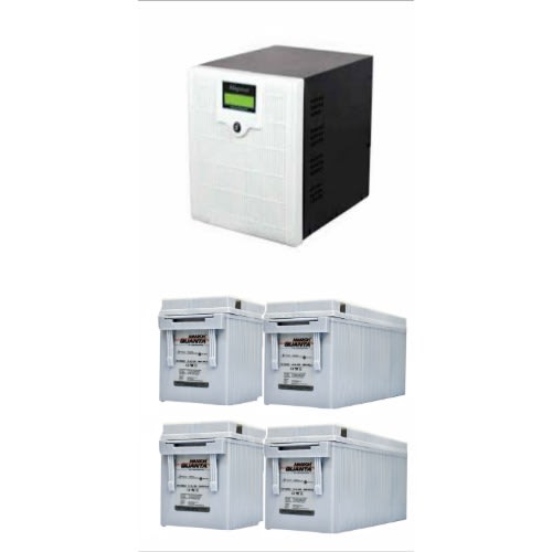 Afripower 3.5kva Inverter System With 4 Units 200ah Amaron Quanta Dry Cell Battery