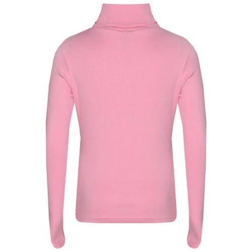 Children Unisex Long Sleeve Turtleneck Top - Pink