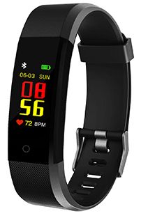 -Smart -Bracelet -Pedometer -Step -Counter -Calorie Black