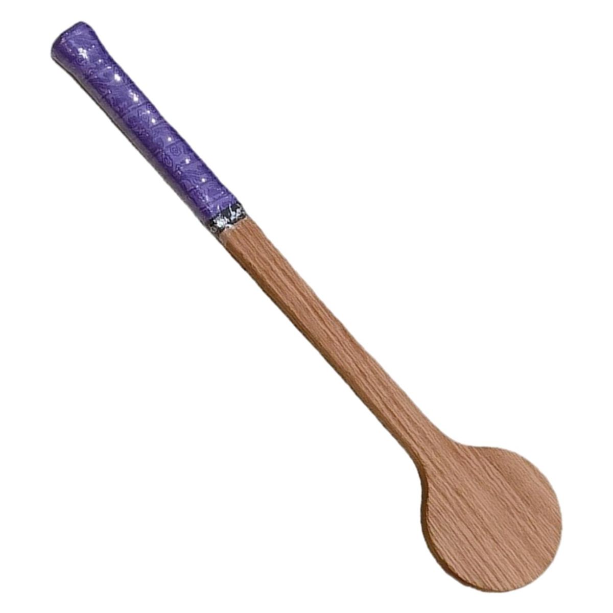 Tennis Practice Wood Bat Racket Purple 300g