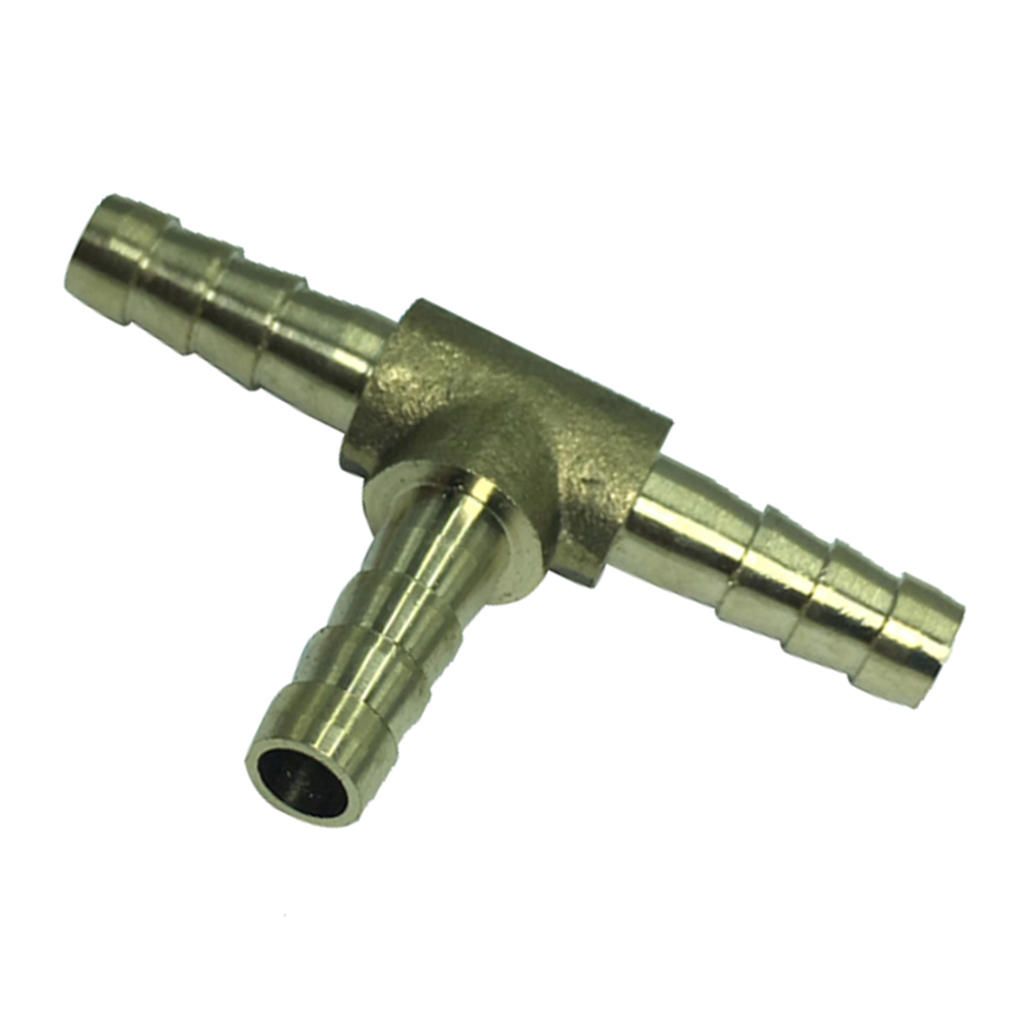 T-hose Connector, Brass, Pipe Connector For Air Line, Fuel Line,  Etc.