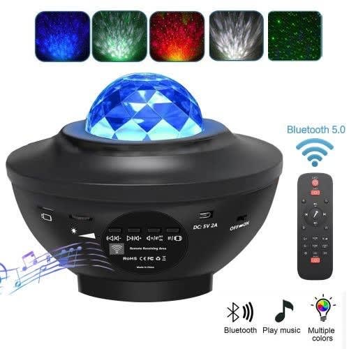 Ocean  Galaxy Room Led Light Projector With Remote & Bluetooth Speaker