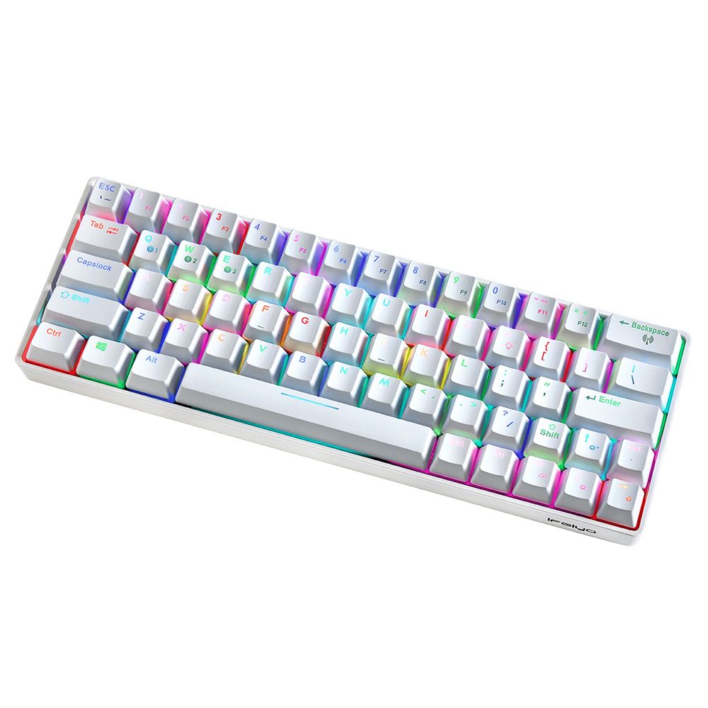 Compact Mechanical Multi-device Keyboard With 64 Keys BT