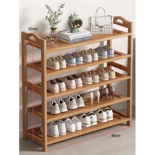 5-layer Wooden Shoe Rack / 80*82*24cm