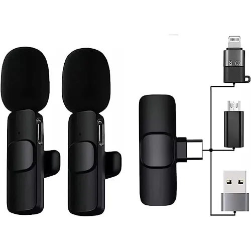 Dual Wireless Lavalier Microphone For Type-c Android