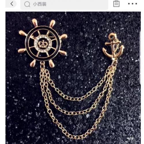 Unique Steel Brooch Lapel Pin