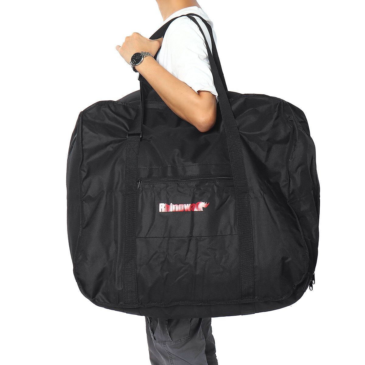 Folding Bike Bicycle Carrier Bag Carry Transport Travel Pouch Case 14/16/20 Inch Black