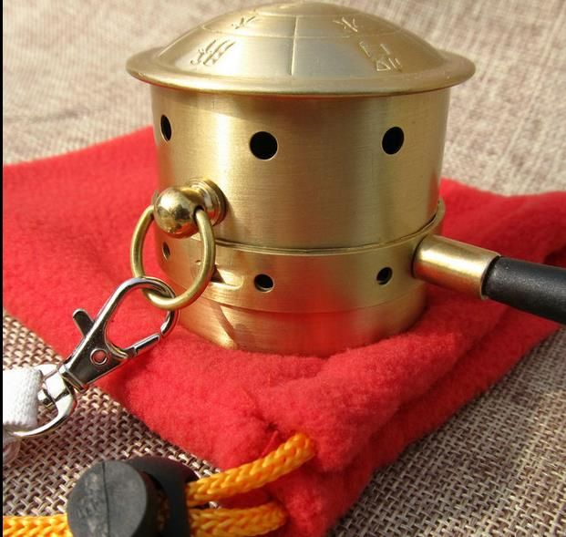 Moxibustion Moxibustion Temperature Fire Tool Dragon Cans Ai Moxibustion Pure Ai Tower Article Tank Moxa Box With Special Copper