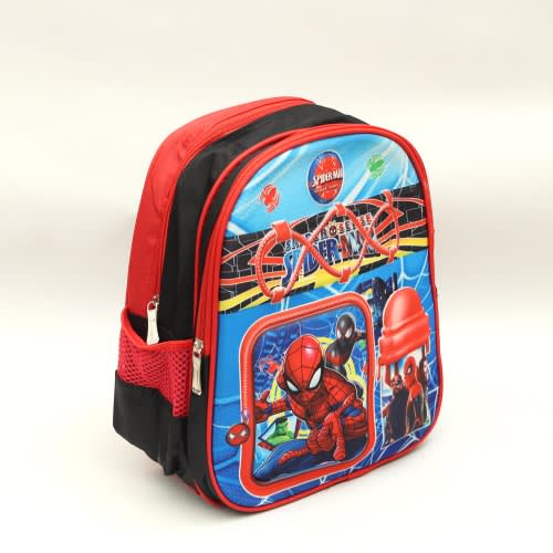Spiderman 3D Cartoon School Bag For Kids - (26cm*13cm*32cm)