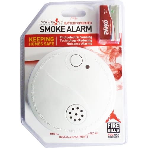 Power Plus Battery Smoke Alarm - Battery Included