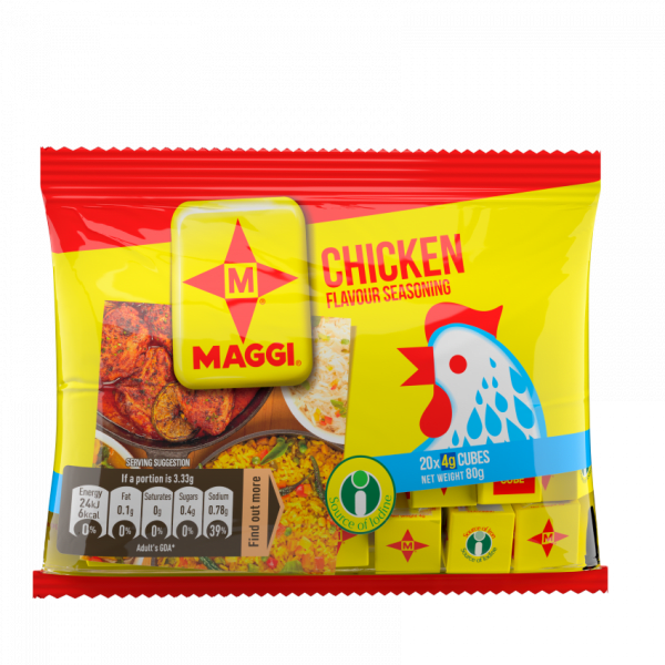 Maggi Chicken Flavour Seasoning Cube - 4g X 100 Cubes