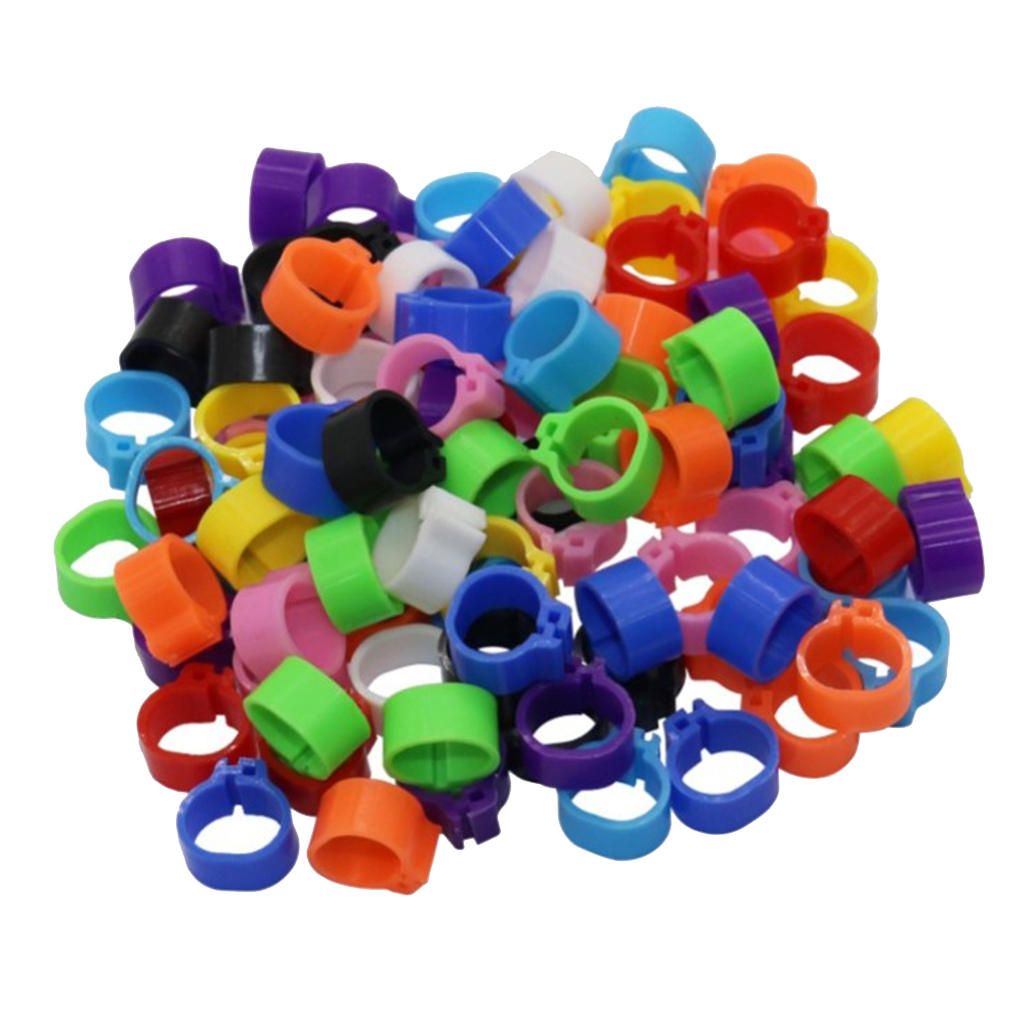 100pcs Personal Racing Pigeon Ring For Leg Bands  Multi Multi-color