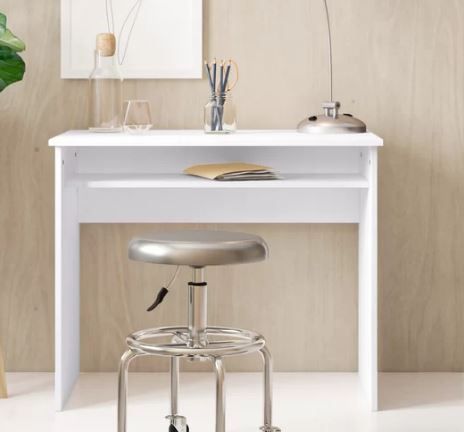 Simple Home Office Desk - Whi  Laptop Desk