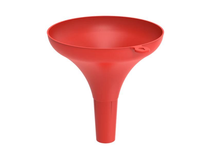 8 Inches Large Funnel, Red
