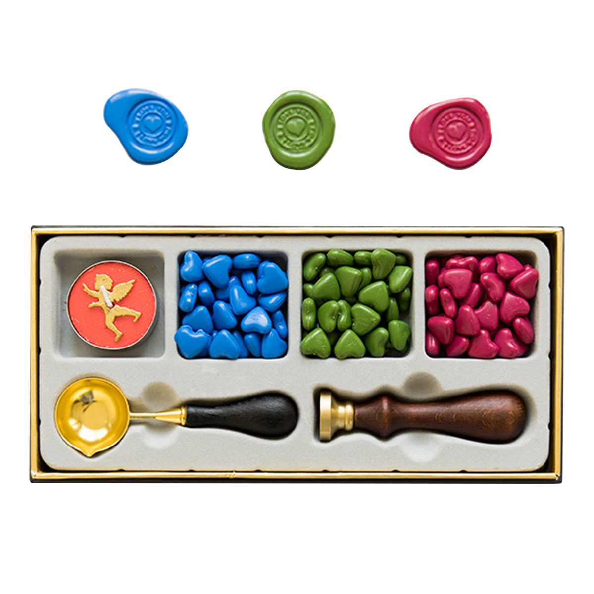 Vintage Sealing Wax Kit 3 Colors Sealing Wax Beads Wax Seal