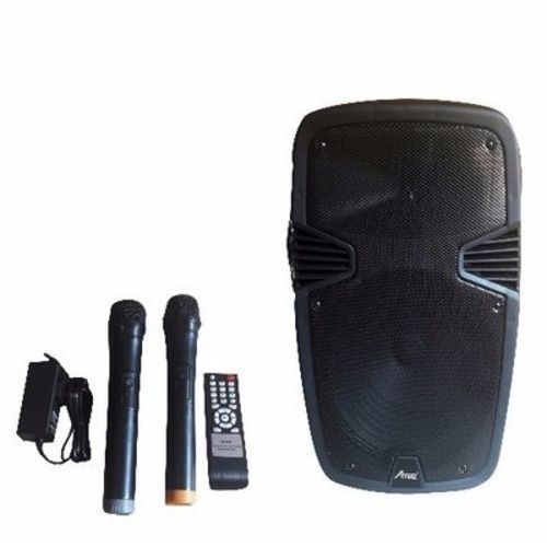 8 Inch Portable Rechargeable Public Address System +2 Wireless MIC+Remote Control