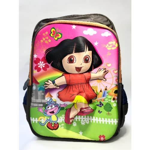 Embossed Dora Cartoon School Bag