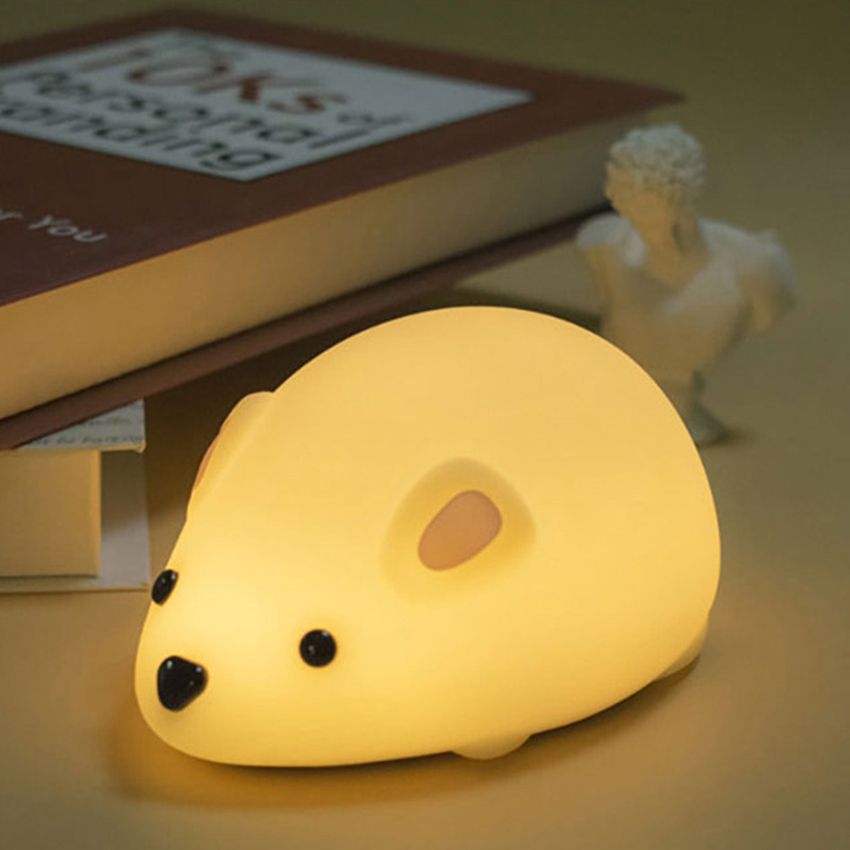 Mouse Night For Kids, Rechargeable LED Bedside Lamp For