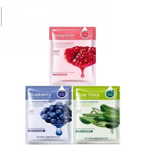 Hchana Facial Serum Skin Care Brightening Masks Dry Oily Skins Pack 3  (90 G)