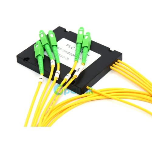 1x4 Optical Splitter, Sc/apc Plastic Abs Box Fiber