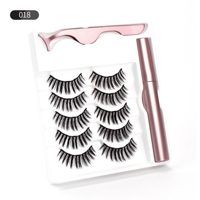 5 Pairs Magnetic Eyelashes Natural Magnetic False Eyelashes