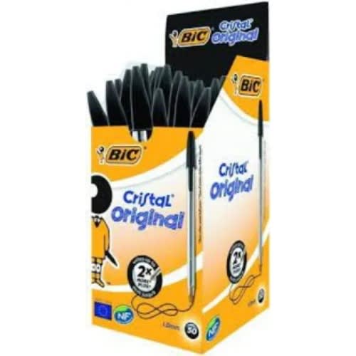 Bic Black Pen - 50 Pcs