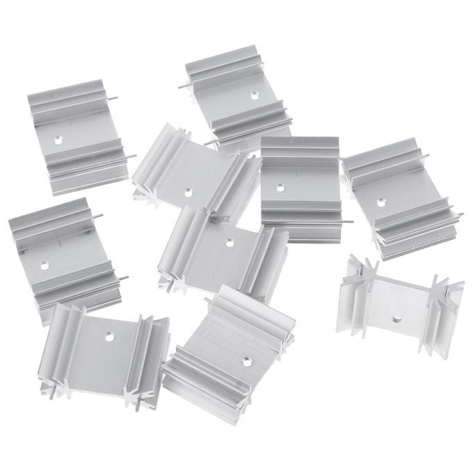 CPU Heatsinks 10 Pcs Of Aluminium Heat Sink For IC Circuit BoardMos