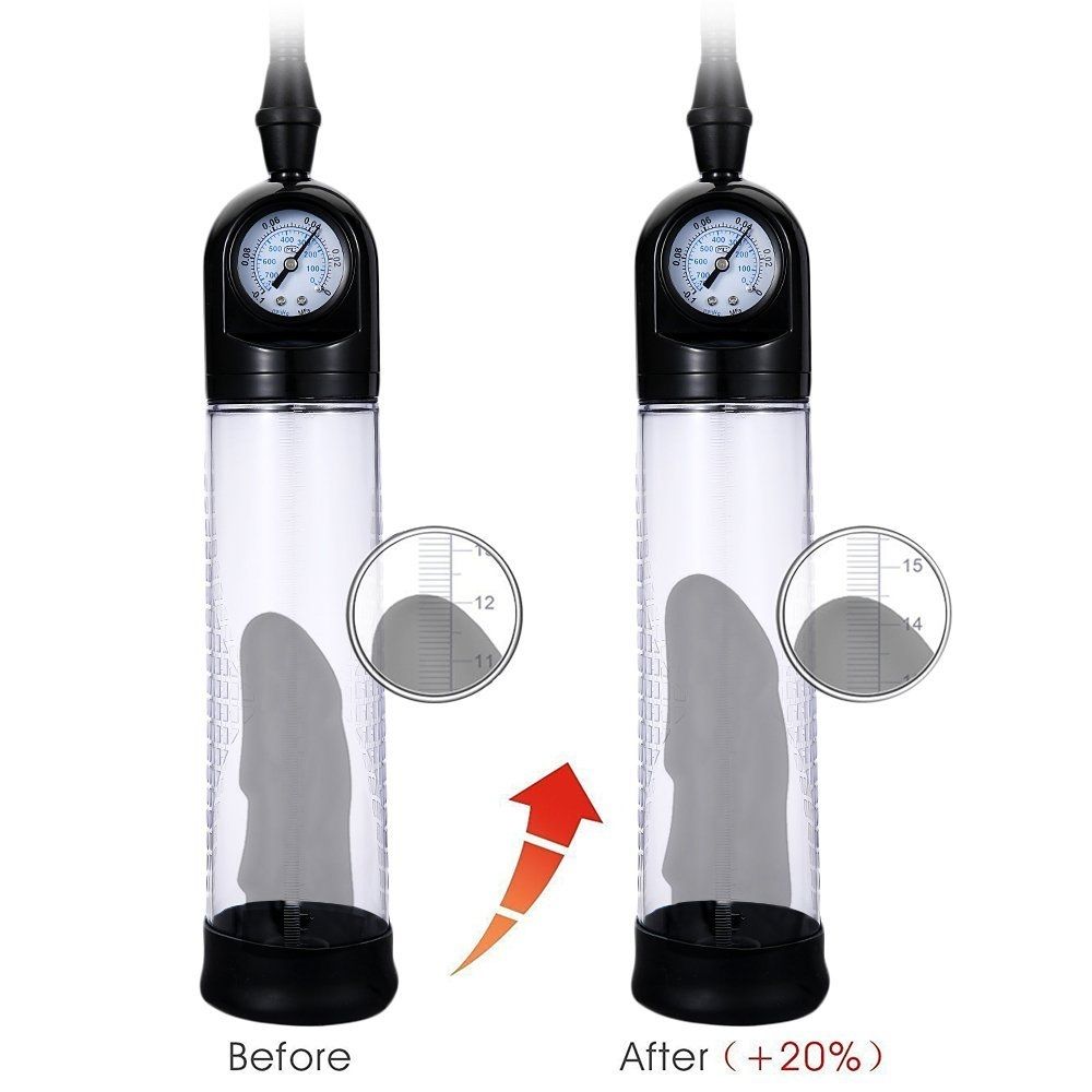 Male Penis Vacuum Pump Air Enlarger Extender Manual Operating Penis Massager For Male Erection Enhancement