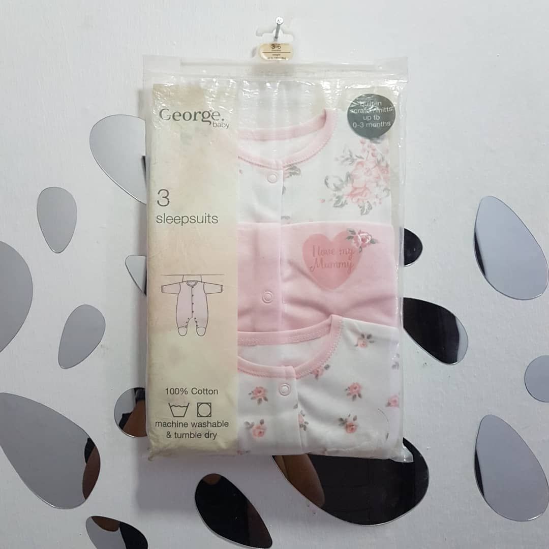 Rainbow 3pcs Sleepsuit