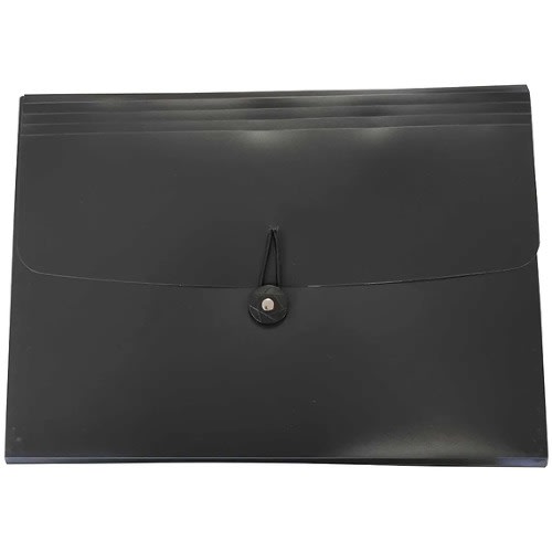 A4 Plastic Expanding Organiser -black
